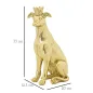 CANE C/CORONA ORO 20X12,5X33 cm